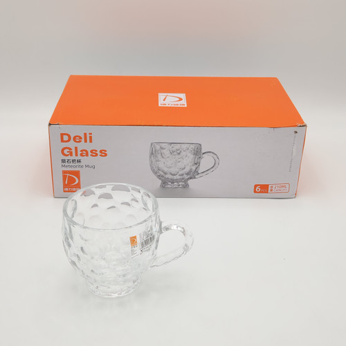 ست فنجان 6 تایی مدل Meteorite Mug برند deli glass چین _ شناسه کالا : TZ405
