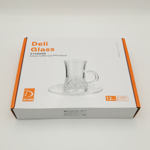 ست استکان نعلبکی برند Deli Glass چین _ شناسه کالا : TCF415